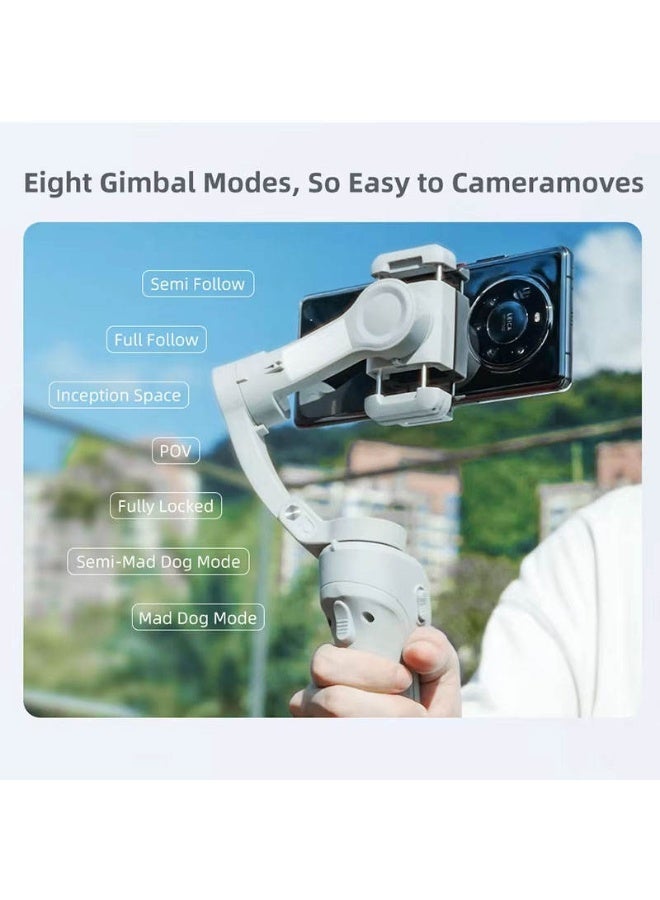 توكوي مثبت جيمبال للهواتف الذكية، جيمبال هاتف ثلاثي المحاور لأجهزة Android وiPhone، مثبت هاتف لتسجيل الفيديو مع تتبع الوجه/الأشياء - Image 4